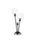 Placid Table Lamp Touch Switch 3 Light E14 15cm Round Glass Shade Satin Nickel Clear Satin Black-1