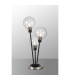 Placid Table Lamp Touch Switch 3 Light E14 15cm Round Glass Shade Satin Nickel Clear Satin Black-3