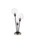 Placid Table Lamp Touch Switch 3 Light E14 15cm Round Glass Shade Satin Nickel Clear Satin Black-4
