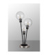 Placid Table Lamp Touch Switch 3 Light E14 15cm Round Glass Shade Satin Nickel Clear Satin Black-8