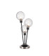 Placid Table Lamp Touch Switch 3 Light E14 15cm Round Crackled Glass Shade Satin Nickel Clear Satin Black-1