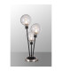 Placid Table Lamp Touch Switch 3 Light E14 15cm Round Crackled Glass Shade Satin Nickel Clear Satin Black-3
