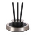Placid Table Lamp Touch Switch 3 Light E14 15cm Round Textured Crumple Glass Shade Satin Nickel Clear Satin Black-5