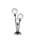 Placid Table Lamp Touch Switch 3x E14 15cm Round Textured Diamond Pattern Glass Shade Satin Nickel Clear Satin Black-1