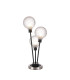 Placid Table Lamp Touch Switch 3 Light E14 15cm Round Dimpled Glass Shade Satin Nickel Clear Satin Black-1