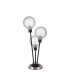 Placid Table Lamp Touch Switch 3 Light E14 15cm Round Dimpled Glass Shade Satin Nickel Clear Satin Black-4