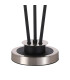 Placid Table Lamp Touch Switch 3 Light E14 15cm Round Dimpled Glass Shade Satin Nickel Clear Satin Black-5