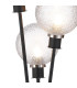 Placid Table Lamp Touch Switch 3 Light E14 15cm Round Dimpled Glass Shade Satin Nickel Clear Satin Black-6