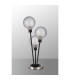 Placid Table Lamp Touch Switch 3 Light E14 15cm Round Dimpled Glass Shade Satin Nickel Clear Satin Black-8