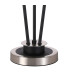 Placid Table Lamp Touch Switch 3 Light E14 15cm Round Marble Effect Glass Shade Satin Nickel White Satin Black-5