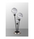 Placid Table Lamp Touch Switch 3 Light E14 15cm Round Marble Effect Glass Shade Satin Nickel White Satin Black-8