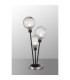 Placid Table Lamp Touch Switch 3 Light E14 15cm Round Textured Melting Glass Shade Satin Nickel Clear Satin Black-3