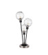 Placid Table Lamp Touch Switch 3 Light E14 15cm Round Textured Melting Glass Shade Satin Nickel Clear Satin Black-4