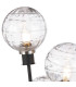 Placid Table Lamp Touch Switch 3 Light E14 15cm Round Textured Melting Glass Shade Satin Nickel Clear Satin Black-7