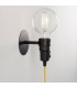 1 Light Wall Light Matt Black, E27 - 1