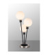 Placid Table Lamp Touch Switch 3 Light E14 15cm Round Glass Shade Satin Nickel Opal Satin Black-3