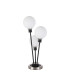 Placid Table Lamp Touch Switch 3 Light E14 15cm Round Glass Shade Satin Nickel Opal Satin Black-4