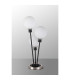 Placid Table Lamp Touch Switch 3 Light E14 15cm Round Glass Shade Satin Nickel Opal Satin Black-8