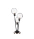 Placid Table Lamp Touch Switch 3 Light E14 15cm Round Ribbed Glass Shade Satin Nickel Clear Satin Black-1