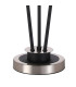 Placid Table Lamp Touch Switch 3 Light E14 15cm Round Ribbed Glass Shade Satin Nickel Clear Satin Black-5