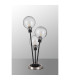 Placid Table Lamp Touch Switch 3 Light E14 15cm Round Ribbed Glass Shade Satin Nickel Clear Satin Black-8