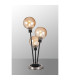 Placid Table Lamp Touch Switch 3 Light E14 15cm Round Segment Glass Shade Satin Nickel Amber Plated Satin Black-3