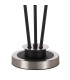 Placid Table Lamp Touch Switch 3 Light E14 15cm Round Segment Glass Shade Satin Nickel Amber Plated Satin Black-5