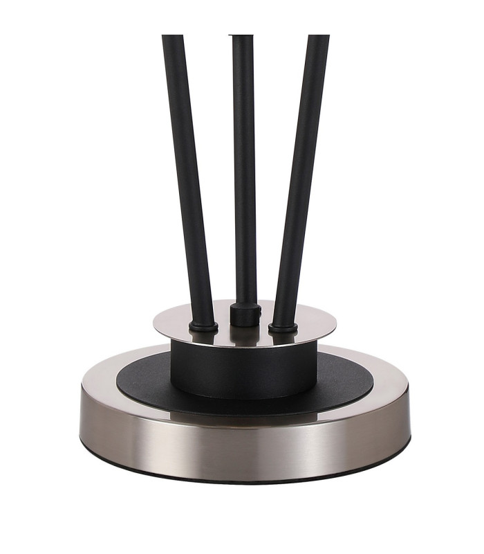Placid Table Lamp Touch Switch 3 Light E14 15cm Round Segment Glass Shade Satin Nickel Amber Plated Satin Black-5