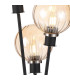 Placid Table Lamp Touch Switch 3 Light E14 15cm Round Segment Glass Shade Satin Nickel Amber Plated Satin Black-6