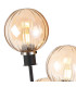 Placid Table Lamp Touch Switch 3 Light E14 15cm Round Segment Glass Shade Satin Nickel Amber Plated Satin Black-7