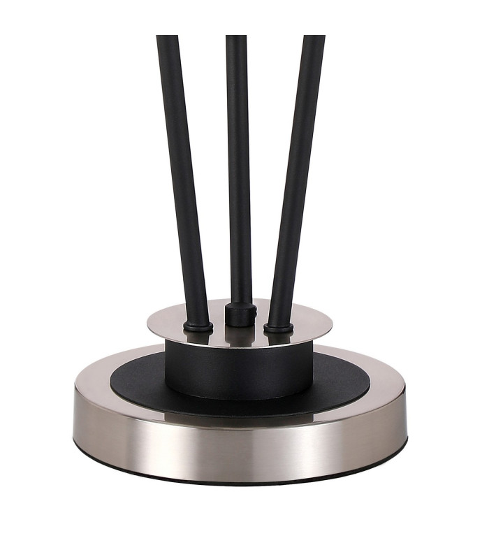 Placid Table Lamp Touch Switch 3 Light E14 15cm Round Segment Glass Shade Satin Nickel Clear Satin Black-5