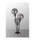Placid Table Lamp Touch Switch 3 Light E14 15cm Round Segment Glass Shade Satin Nickel Smoke Plated Satin Black-8