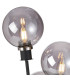Placid Table Lamp Touch Switch 3 Light E14 15cm Round Glass Shade Satin Nickel Smoke Plated Satin Black-7