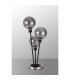 Placid Table Lamp Touch Switch 3 Light E14 15cm Round Glass Shade Satin Nickel Smoke Plated Satin Black-8