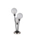 Placid Table Lamp Touch Switch 3 Light E14 15cm Round Speckled Glass Shade Satin Nickel White Satin Black-4