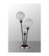 Placid Table Lamp Touch Switch 3 Light E14 15cm Round Speckled Glass Shade Satin Nickel White Satin Black-8