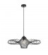 1 Light Wire Ceiling Pendant Matt Black, E27 - 1