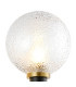 Placid Switched Wall Light 1 Light E14 15cm Round Dimpled Glass Shade Brass Clear & Satin Black-6