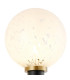 Placid Switched Wall Light 1 Light E14 15cm Round Speckled Glass Shade Brass White & Satin Black-6