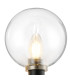 Placid Switched Wall Light 1 Light E14 15cm Round Glass Shade Satin Nickel Clear & Satin Black-6