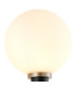 Placid Switched Wall Light 1 Light E14 15cm Round Glass Shade Satin Nickel Opal & Satin Black-6