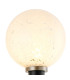 Placid Switched Wall Light 1 Light E14 15cm Round Speckled Glass Shade Satin Nickel White & Satin Black-6