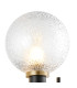 Placid Switched Wall Light 2 Light E14 15cm Round Dimpled Glass Shade Brass Clear & Satin Black-6