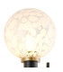 Placid Switched Wall Light 2 Light E14 15cm Round Speckled Glass Shade Brass White & Satin Black-5