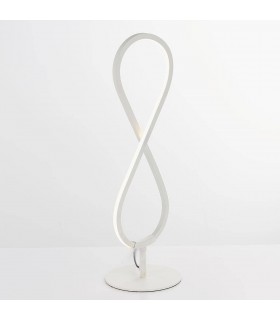 LED Table Light Matt White & White Acrylic - 1