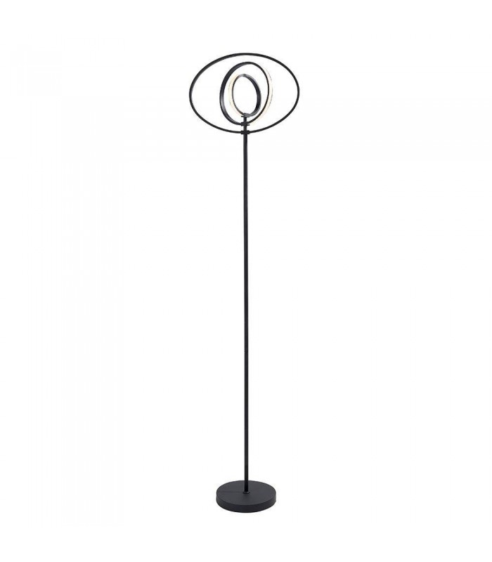LED Floor Light Matt Black & White Acrylic - 1