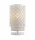 1 Light Table Light Chalk White & Pale Grey Cotton, E14 - 1