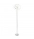 LED Floor Light Chrome Plate & White Acrylic - 1