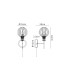 Plattsburgh Switched Wall Light 1 Light E14 IP44 15cm Round Segment Glass Shade Brass Smoke Plated & Satin Black-2