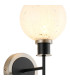 Plattsburgh Switched Wall Light 1 Light E14 IP44 15cm Round Speckled Glass Shade Satin Nickel White & Satin Black-6